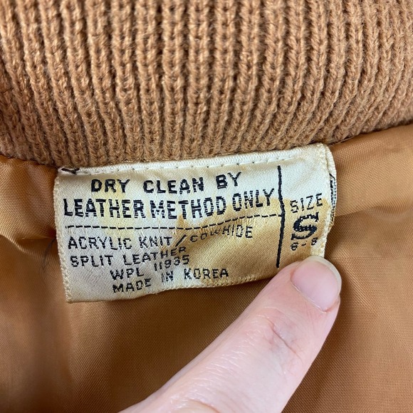 Vintage 70’s Suede Leather and Knit Patchwork Jacket Small - Picture 10 of 10